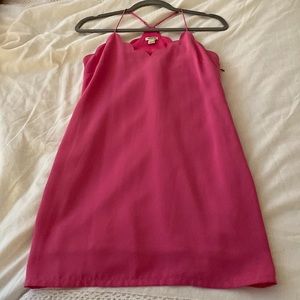JCrew Pink Scalloped Mini Dress Size 0